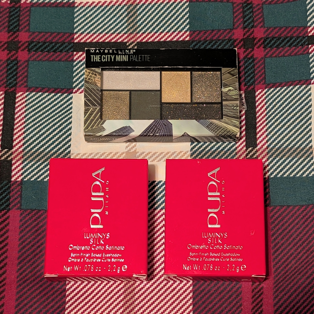 Pupa Milano Eyeshadows & Maybelline Eyeshadow Palette BUNDLE